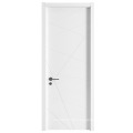 Modern solid wooden single leaf entry door